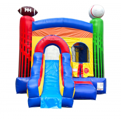 xco pbdlxsprt hb front 1 1714716643 All Sport Bounce House With Slide
